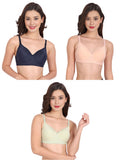 Liigne Women Everyday Padded Bra (Pack of 3) - Liigne