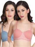 Liigne Half Cup Padded Everyday Bra For Women (Pack Of 2)