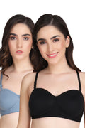Liigne Half Cup Padded Everyday Bra For Women (Pack Of 2)
