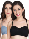 Liigne Half Cup Padded Everyday Bra For Women (Pack Of 2)