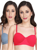 Liigne Half Cup Padded Everyday Bra For Women (Pack Of 2)