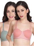 Liigne Half Cup Padded Everyday Bra For Women (Pack Of 2)