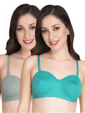 Liigne Half Cup Padded Everyday Bra For Women (Pack Of 2)