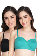 Liigne Half Cup Padded Everyday Bra For Women (Pack Of 2)