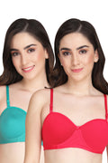 Liigne Half Cup Padded Everyday Bra For Women (Pack Of 2)