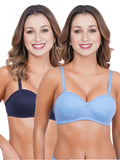 Liigne Half Cup Padded Everyday Bra For Women (Pack Of 2)