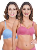 Liigne Half Cup Padded Everyday Bra For Women (Pack Of 2)