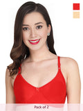 Solid Padded Bra (Pack Of 2)