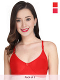 Solid Padded Bra (Pack Of 2)