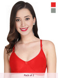 Solid Padded Bra (Pack Of 2)