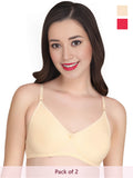 Solid Padded Bra (Pack Of 2)