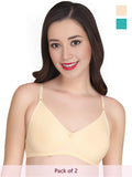Solid Padded Bra (Pack Of 2)