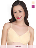 Solid Padded Bra (Pack Of 2)
