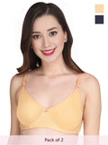 Solid Padded Bra (Pack Of 2)