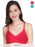 Solid Padded Bra (Pack Of 2)