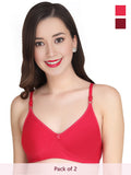 Solid Padded Bra (Pack Of 2)