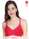Solid Padded Bra (Pack Of 2)