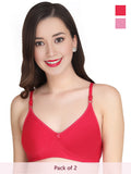 Solid Padded Bra (Pack Of 2)