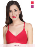 Solid Padded Bra (Pack Of 2)