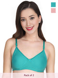 Solid Padded Bra (Pack Of 2)