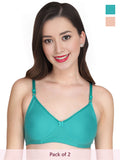 Solid Padded Bra (Pack Of 2)