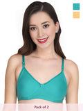 Solid Padded Bra (Pack Of 2)
