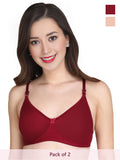 Solid Padded Bra (Pack Of 2)