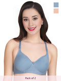 Solid Non Padded Bra (Pack Of 2)