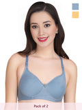 Solid Non Padded Bra (Pack Of 2)