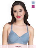 Solid Non Padded Bra (Pack Of 2)