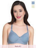 Solid Non Padded Bra (Pack Of 2)