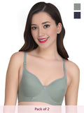 Solid Non Padded Bra (Pack Of 2)