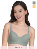 Solid Non Padded Bra (Pack Of 2)
