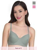 Solid Non Padded Bra (Pack Of 2)