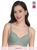 Solid Non Padded Bra (Pack Of 2)