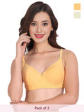 Solid Non Padded Bra (Pack Of 2)