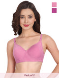 Solid Non Padded Bra (Pack Of 2)