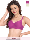 Solid Non Padded Bra (Pack Of 2)