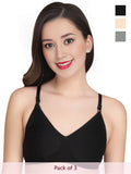 Solid Padded Bra (Pack Of 3)