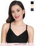 Solid Non Padded Bra (Pack Of 3)