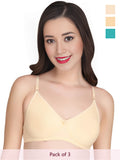 Solid Non Padded Bra (Pack Of 3)