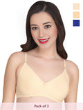 Solid Non Padded Bra (Pack Of 3)