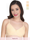 Solid Non Padded Bra (Pack Of 3)