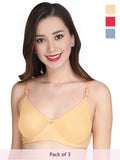 Solid Non Padded Bra (Pack Of 3)