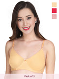 Solid Non Padded Bra (Pack Of 3)
