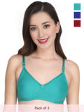 Solid Non Padded Bra (Pack Of 3)