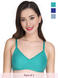 Solid Non Padded Bra (Pack Of 3)
