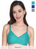 Solid Non Padded Bra (Pack Of 3)
