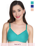 Solid Non Padded Bra (Pack Of 3)