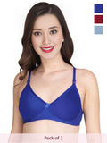 Solid Non Padded Bra (Pack Of 3)
